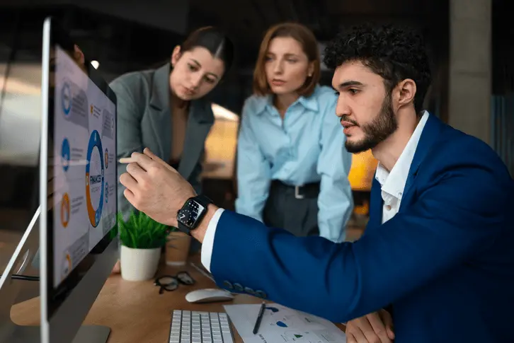 IT consultants collaborating on technology strategy